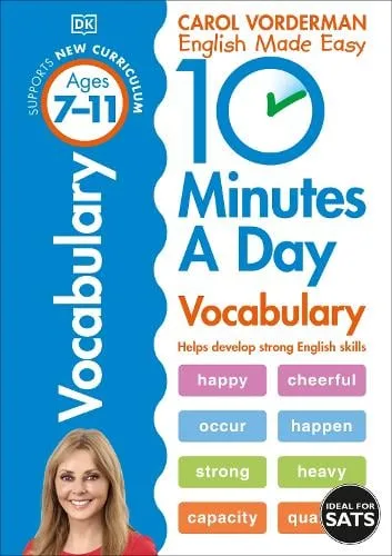 10 Minutes a Day Vocabulary Ages 7-11 Key Stage 2 - Made Easy Workbooks — Paperback cover