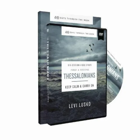 1 and 2 Thessalonians Study Guide with DVD: Keep Calm and Carry On - 40 Days Through the Book — Paperback cover