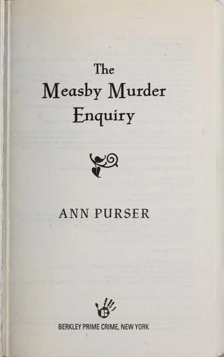 The Measby murder enquiry — Paperback cover