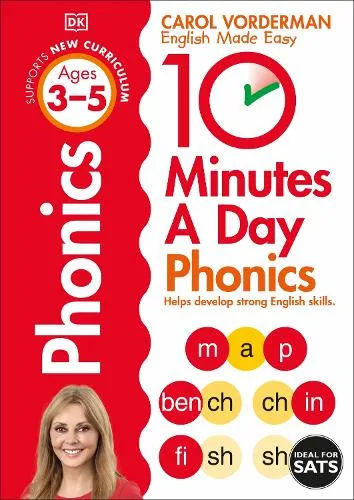 10 Minutes A Day Phonics Ages 3-5 Key Stage 1 - Made Easy Workbooks — Paperback cover