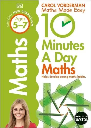 10 Minutes a Day Maths Ages 5-7 Key Stage 1 - Made Easy Workbooks — Paperback cover