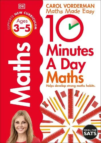 10 Minutes a Day Maths Ages 3-5 Key Stage 0 - Made Easy Workbooks — Paperback cover