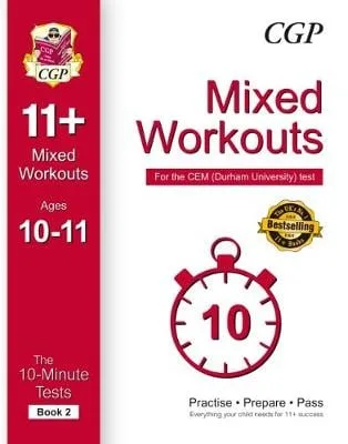 10-Minute Tests for 11+ Mixed Workouts: Ages 10-11 (Book 2) - CEM Test — Paperback cover