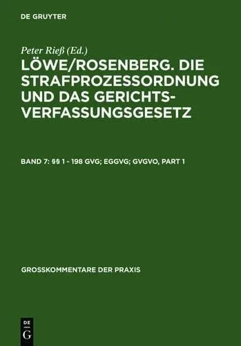 1 - 198 Gvg; Eggvg; Gvgvo - Grosskommentare Der Praxis — Hardback cover